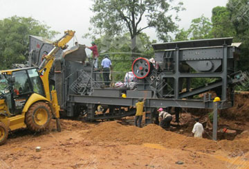 Ethiopia mobile crushing plant